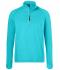 Uomo Men's Sports Shirt Halfzip Turquoise 8599