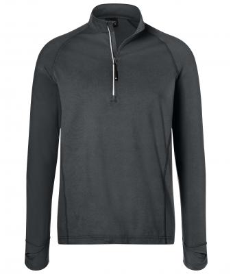 Uomo Men's Sports Shirt Halfzip Carbon 8599
