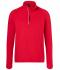 Uomo Men's Sports Shirt Halfzip Red 8599