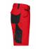 Unisex Workwear Bermudas - STRONG - Red/black 8287