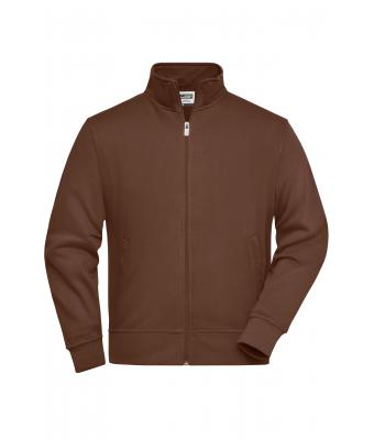 Unisex Workwear Sweat Jacket Brown 8291
