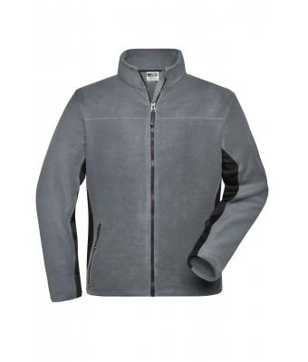 Uomo Men's Workwear Fleece Jacket - STRONG - Carbon/black 8314
