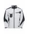 Unisexe Workwear veste softshell - STRONG - Blanc/carbone 8308