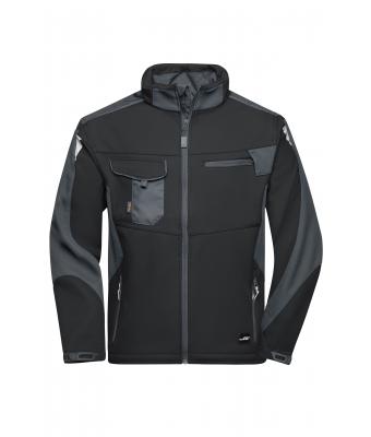 Unisexe Workwear veste softshell - STRONG - Noir/carbone 8308
