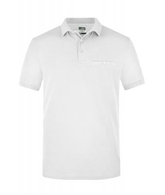 Uomo Men´s Workwear Polo Pocket White 8402