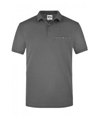 Uomo Men´s Workwear Polo Pocket Dark-grey 8402