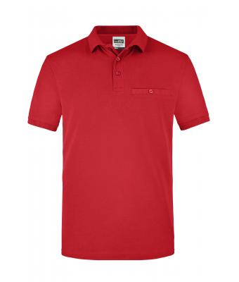 Uomo Men´s Workwear Polo Pocket Red 8402