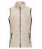 Donna Ladies' Workwear Fleece Vest - STRONG - Stone/black 8502