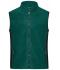 Uomo Men's Workwear Fleece Vest - STRONG - Dark-green/black 8503