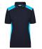 Damen Ladies' Workwear Polo - COLOR - Navy/turquoise 8532
