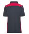 Donna Ladies' Workwear Polo - COLOR - Carbon/red 8532