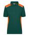 Donna Ladies' Workwear Polo - COLOR - Dark-green/orange 8532