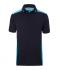 Uomo Men's Workwear Polo - COLOR - Navy/turquoise 8533