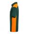 Uomo Men's Workwear Polo - COLOR - Dark-green/orange 8533