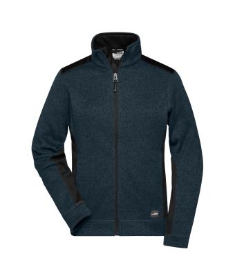 Damen Ladies' Knitted Workwear Fleece Jacket - STRONG - Navy/navy 8536
