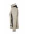 Damen Ladies' Knitted Workwear Fleece Jacket - STRONG - Stone-melange/black 8536