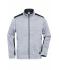 Uomo Men's Knitted Workwear Fleece Jacket - STRONG - White-melange/carbon 8537