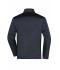Uomo Men's Knitted Workwear Fleece Jacket - STRONG - Carbon-melange/black 8537