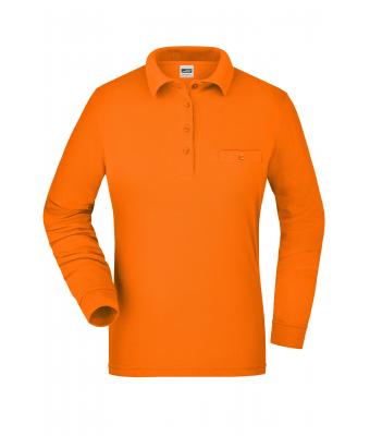 Donna Ladies' Workwear Polo Pocket Longsleeve Orange 8539