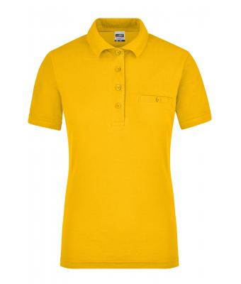 Donna Ladies' Workwear Polo Pocket Gold-yellow 8541