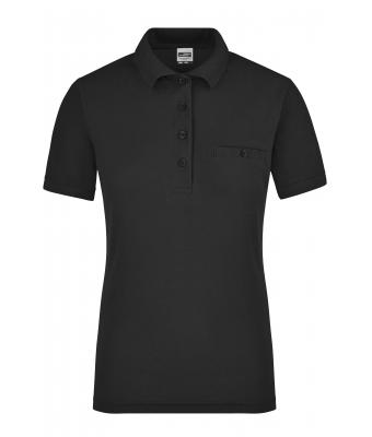 Donna Ladies' Workwear Polo Pocket Black 8541