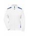 Donna Ladies' Workwear Sweat Jacket - COLOR - White/royal 8543
