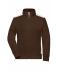 Damen Ladies' Workwear Sweat Jacket - COLOR - Brown/stone 8543