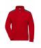 Damen Ladies' Workwear Sweat Jacket - COLOR - Red/navy 8543