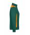Donna Ladies' Workwear Sweat Jacket - COLOR - Dark-green/orange 8543
