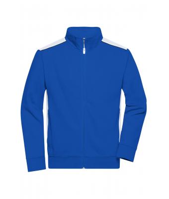 Uomo Men's Workwear Sweat Jacket - COLOR - Royal/white 8544