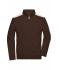 Uomo Men's Workwear Sweat Jacket - COLOR - Brown/stone 8544