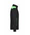 Uomo Men's Workwear Sweat Jacket - COLOR - Black/lime-green 8544