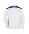 Herren Men's Workwear Sweat Jacket - COLOR - White/royal 8544