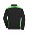 Homme Sweat-shirt veste workwear homme - COLOR - Noir/vert-citron 8544