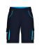 Unisex Workwear Bermudas - COLOR - Navy/turquoise 8545