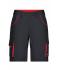 Unisex Workwear Bermudas - COLOR - Carbon/red 8545