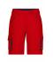 Unisex Workwear Bermudas - COLOR - Red/navy 8545