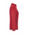 Donna Ladies' Knitted Workwear Fleece Jacket - SOLID - Red-melange/black 10221