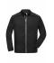 Uomo Men's Knitted Workwear Fleece Jacket - SOLID - Black/black 10222