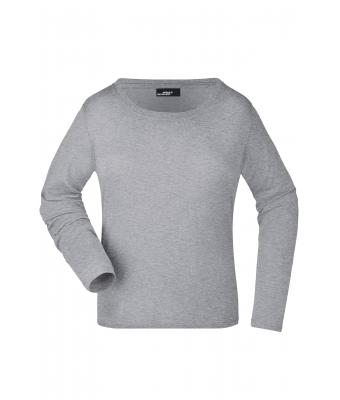 Donna Ladies' Shirt Long-Sleeved Medium Grey-heather 7972