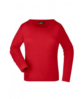 Donna Ladies' Shirt Long-Sleeved Medium Red 7972