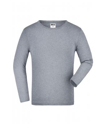 Bambino Junior Shirt Long-Sleeved Medium Grey-heather 7978