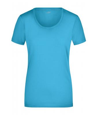 Damen Ladies' Stretch Round-T Turquoise 7983