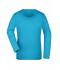 Donna Ladies' Stretch Shirt Long-Sleeved Turquoise 7984