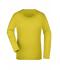 Damen Ladies' Stretch Shirt Long-Sleeved Yellow 7984