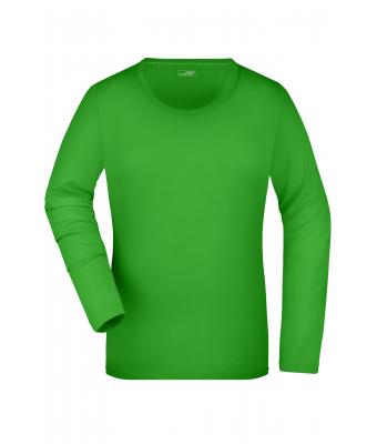 Damen Ladies' Stretch Shirt Long-Sleeved Lime-green 7984