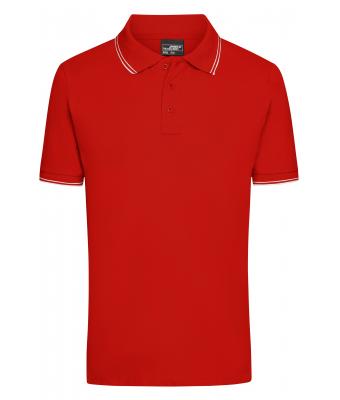 Homme Polo homme Tomate/blanc 8208