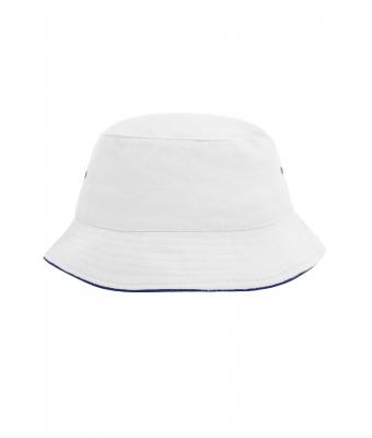 Donna Fisherman Piping Hat White/navy 7579