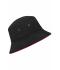 Donna Fisherman Piping Hat Black/red 7579