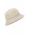 Bambino Fisherman Piping Hat for Kids Natural/navy 7580